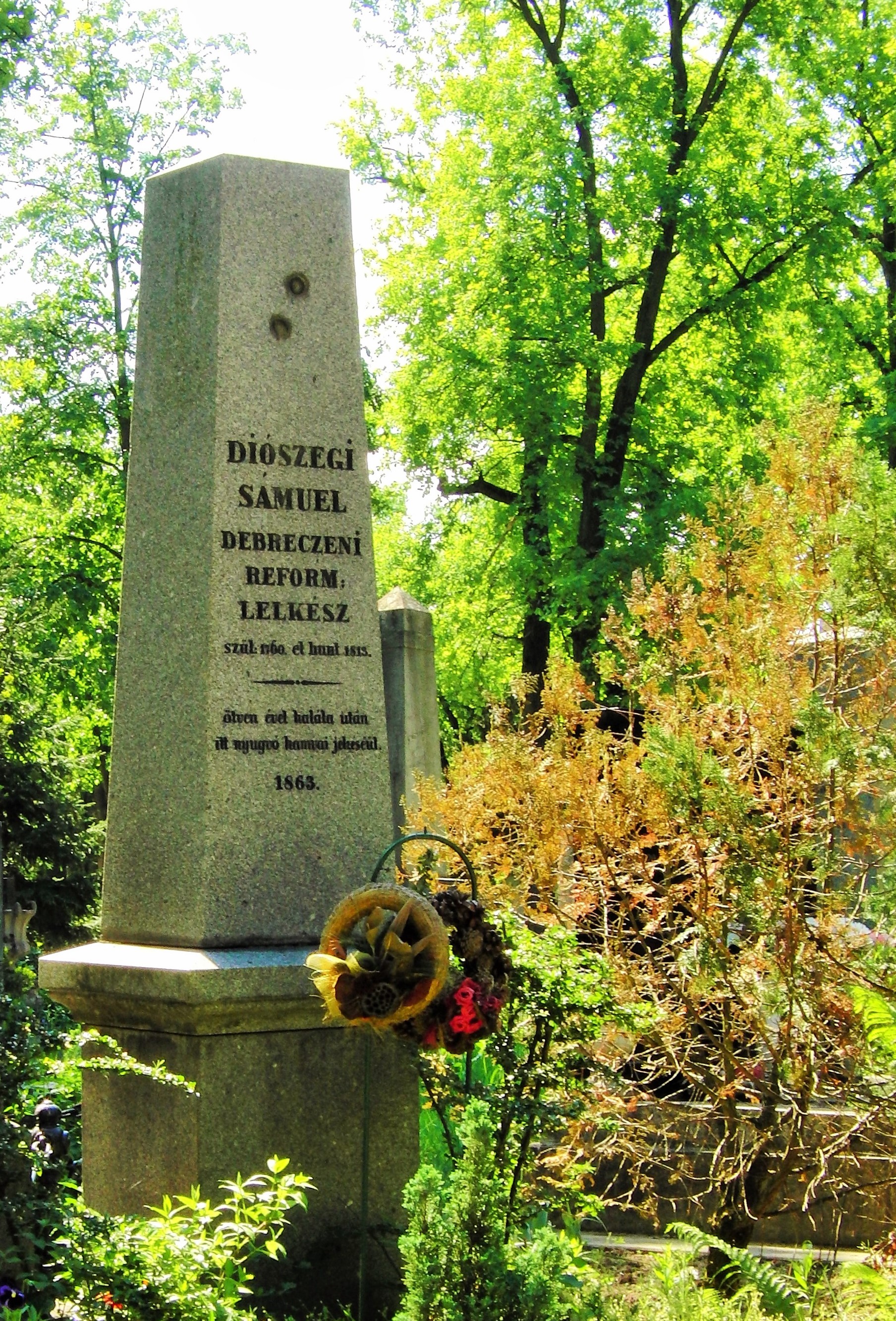 Diószegi Sámuel síremléke